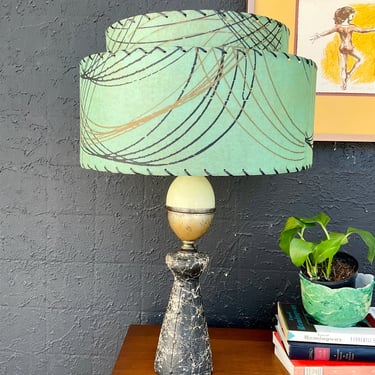 1950s Chalkware Table Lamp