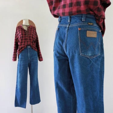 worrrn usa wrangler jeans - 33 - vintage 80s 90s 1990s wrangler unisex western cowboy cowgirl rodeo jeans 