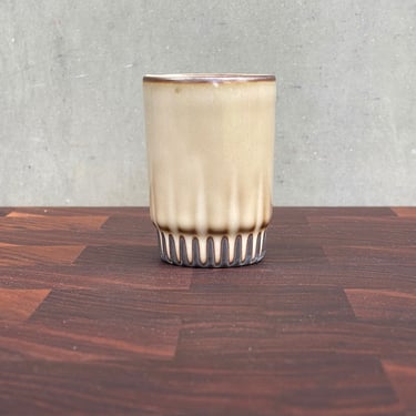 Black Porcelain Ceramic Little "Arrow" Sake Cup  - Glossy Crackle Celedon 