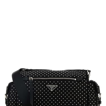 Prada Women Black Nylon Shoulder Bag