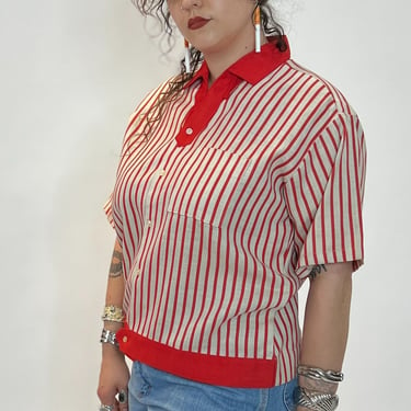 60s Red Stripe Shirt