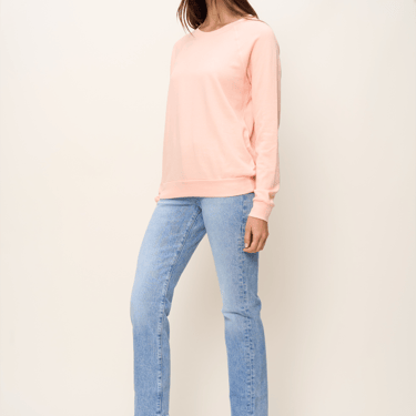 The Standard Stitch The Raglan Sweatshirt - Peach