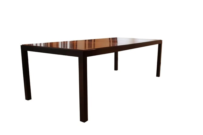 Mid Century Modern Rosewood Parsons Expandable Dining Table Dunbar Attributed 