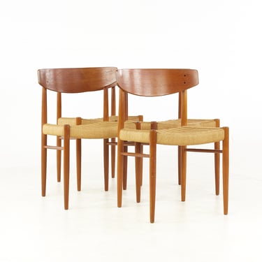 Niels Moller Style AM Mobler Mid Century Danish Teak Dining Chairs - Set of 4 - mcm 