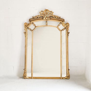 Antique French napoleon III standing mirror
