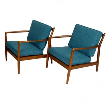 Pair of Folke Ohlsson Lounge Chairs