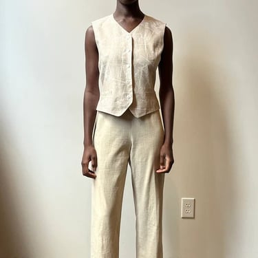 Hermes by Martin Margiela Linen Vest 