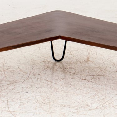 Midcentury Modern Boomerang Coffee Table, boomerang coffee table nesting