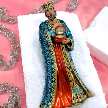 Hawthorne Village King Casper Nativity Figurine - The Jeweled Nativity Collection - Resin - Christmas - Replacement 