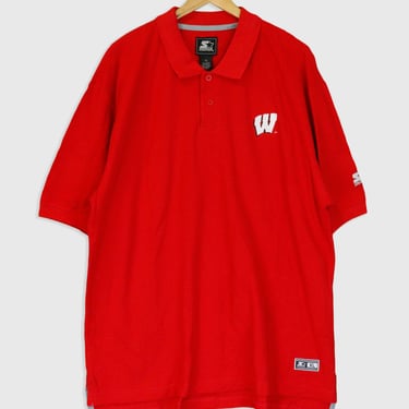 Vintage Starter NBA Wisconsin Badgers Collared T Shirt Sz XL