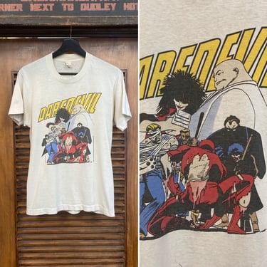 Vintage 1980’s Dated 1988 Daredevil Comic Book Marvel Super Hero Original T-Shirt, 80’s Tee Shirt, Vintage Clothing 