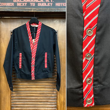 Vintage 1950’s -Deadstock- “Sir Jac” Cotton Rockabilly Jacket, 50’s Rockabilly, Vintage Cardigan, Vintage Jacket, Vintage Clothing 