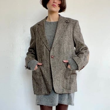 Classic 70s Tweed Blazer (M)