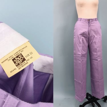 1970s Sears Lavender Trousers, Vintage Sears Department, 80s Sears Pants, Size Medium, Waist by Mo