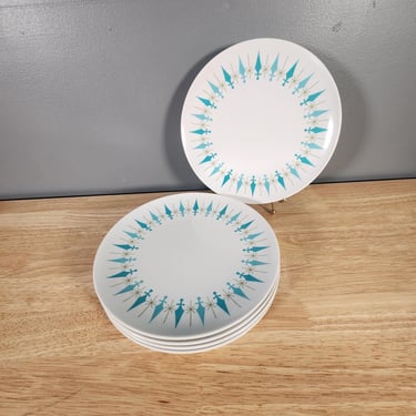 Set of 5 Texas Ware Dinner Plates 