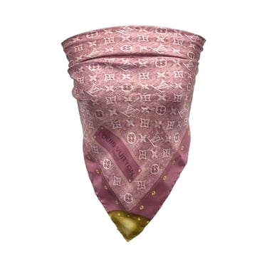 Louis Vuitton Pink Monogram Scarf