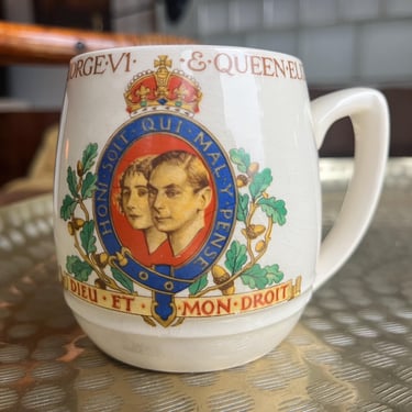 Coronation Mug of King George VI to Queen Elizabeth in May 1937 