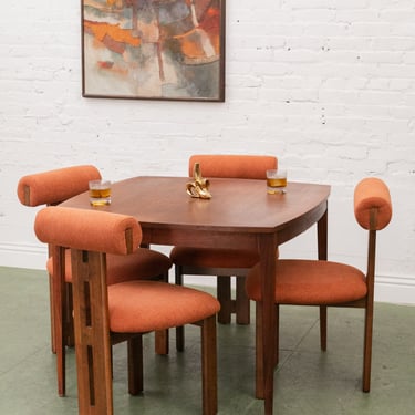 Mid Century Dining Table with 3 Extensions