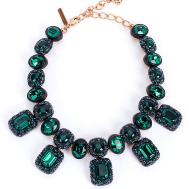 Crystal Gum Drop Collar Necklace