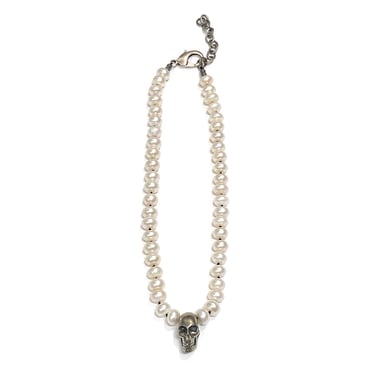 Paula Rosen - Pearl & Skull Necklace