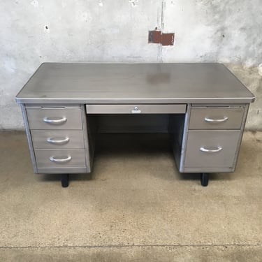 Vintage Refinished Tanker Desk