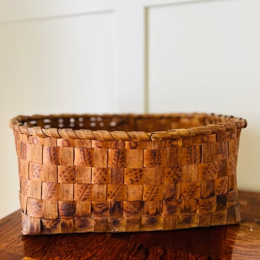 Northeastern Native American Woven Basket, c. 1900