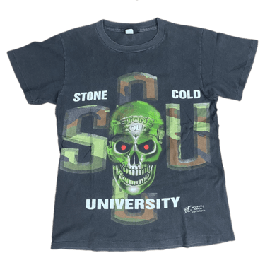 Vintage Stone Cold &quot;Stone Cold University&quot; WWF T-Shirt