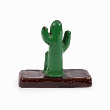 Vintage Ceramic Cactus Figurine Japan 