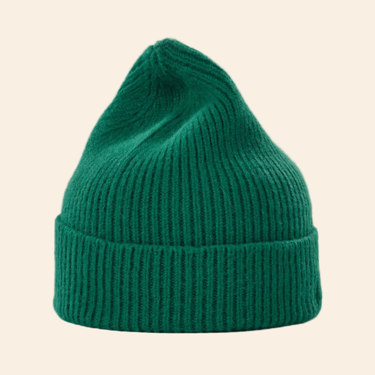 Wool beanie, pine