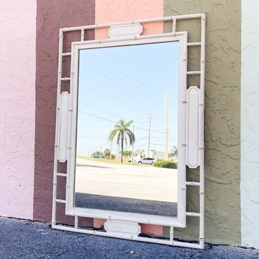 Palm Beach Style Faux Bamboo Mirror