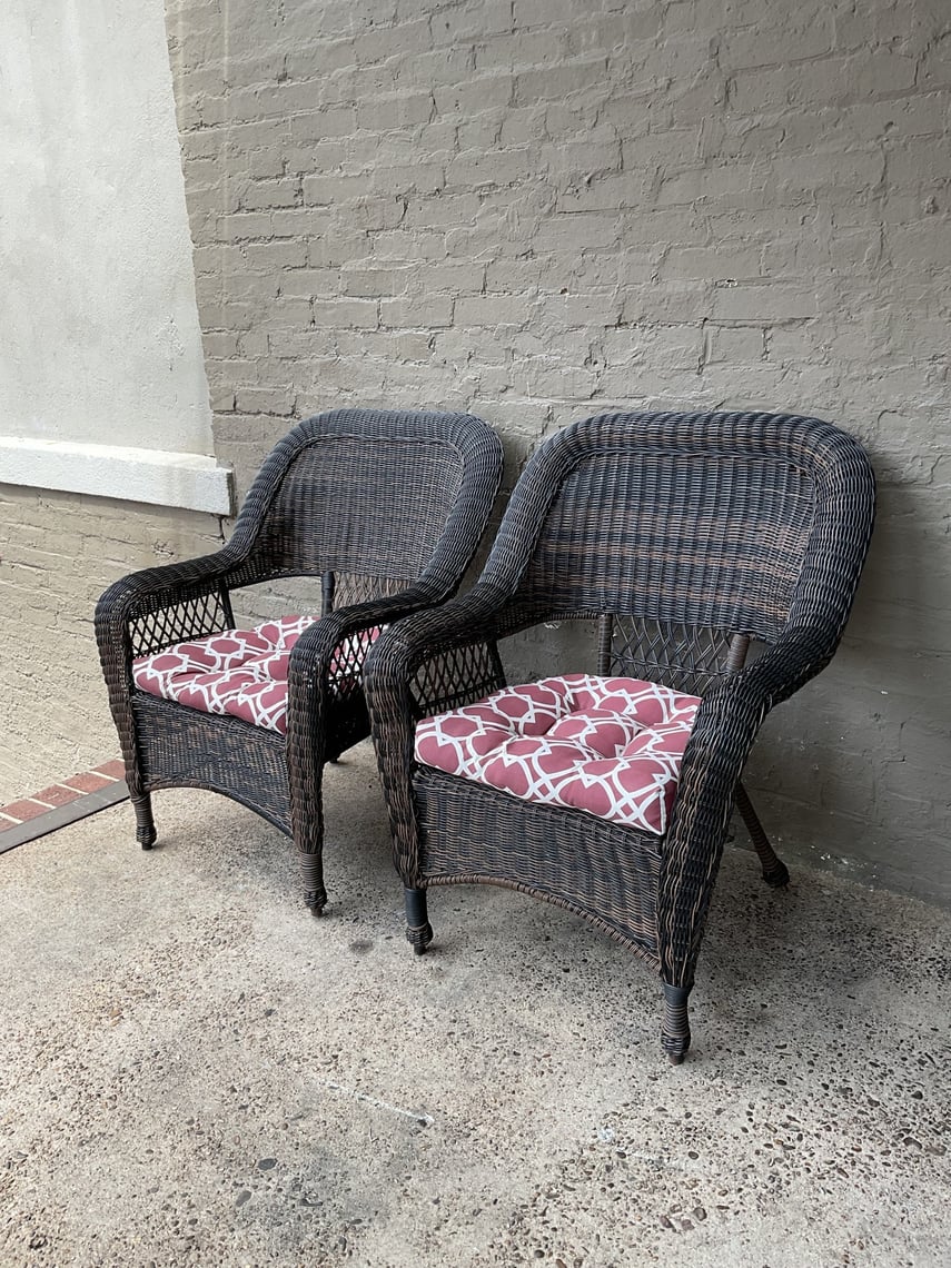 Pair of Faux Wicker Chairs | GoodWood | U St - Washington, DC