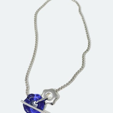 Avens toggle necklace, blue ocean