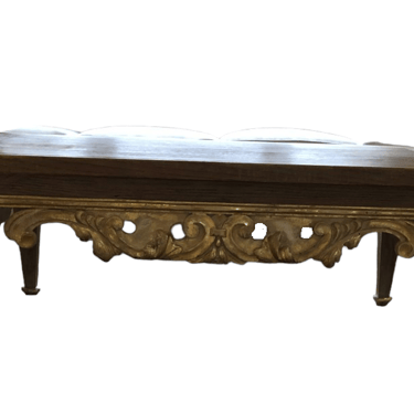 Distressed Wood Carved Apron Coffee Table HR177-27