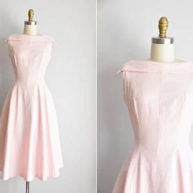 1950s Shine On You dress / vintage 50s party dress / metallic fitted cocktail dress 