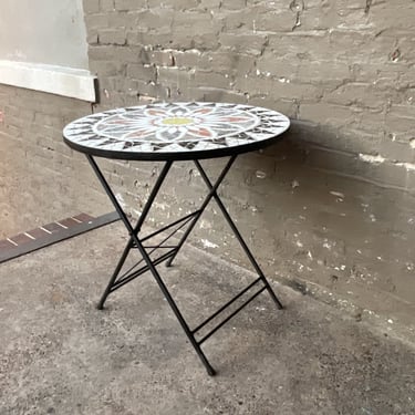 Mosaic Tile Folding Table