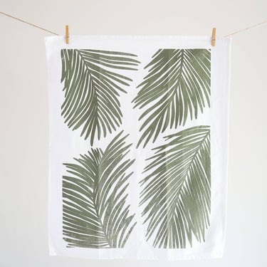 Palm Frond Tea Towel