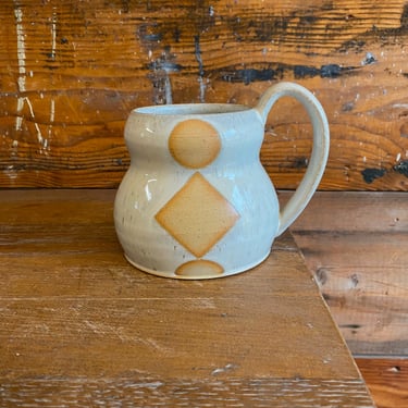 Mug - Cool White and Geometric Shapes 