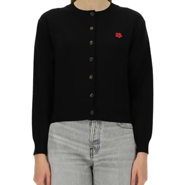 Kenzo Women Cardigan With Logo Embroidery