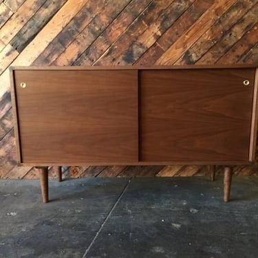 Custom Made to Order Walnut Mid Century Style Credenza - Different Sizing Available 