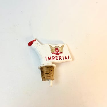 Vintage 60s Plastic Imperial Whiskey Bottle Stopper Spout Barware 