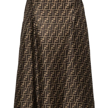 Fendi Women Ff Silk Skirt