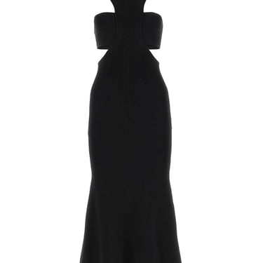 Alexander Mcqueen Women Black Viscose Blend Dress