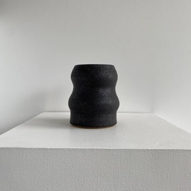 handmade soft contour ceramic vase 