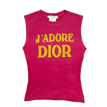 Dior ‘J’Adore’ Hot Pink + Yellow Tank