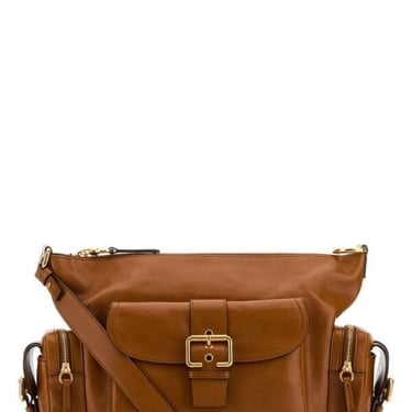 Chloe Women Caramel Leather Camera Bag Handbag