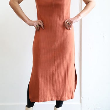 Mata Traders - Sasha Shift Dress Sandstone Rib Knit