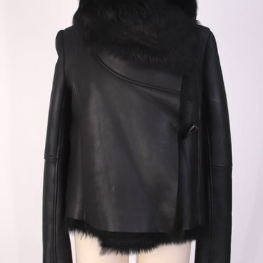 Michelle Mason Shearling Toggle Jacket