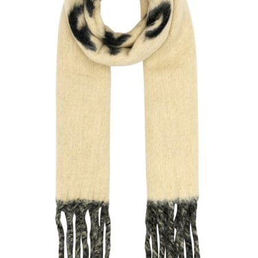 Burberry Unisex Sand Alpaca Blend Reversible Scarf