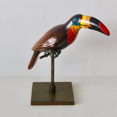 Sergio Bustamante A.P.  Papier-mâché  on Brass Stand Vintage Mid Century 