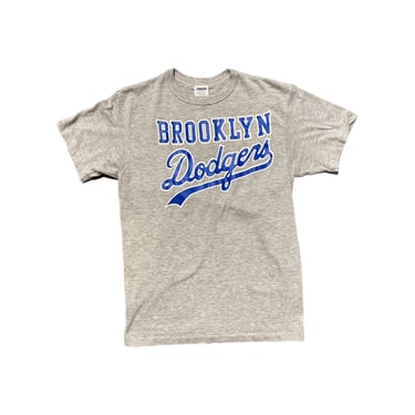 (L) Grey Brooklyn Dodgers Starter T-Shirt 081622 JF